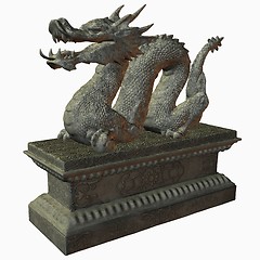 Image showing Asian Dragon Statue