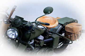 Image showing retro motorcycle 40s