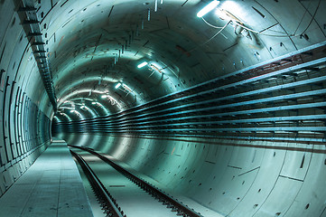 Image showing Underground facility with a big tunnel