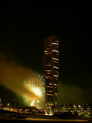 Image showing Turning Torso Fireworks