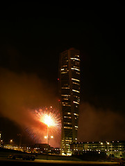 Image showing Turning Torso Fireworks