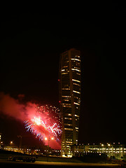 Image showing Turning Torso Fireworks