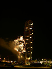 Image showing Turning Torso Fireworks