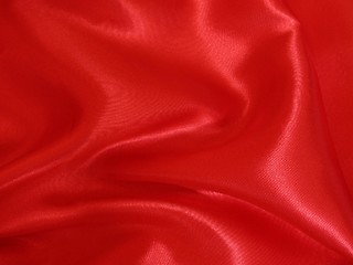 Image showing Red satin