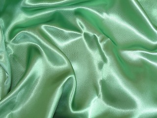 Image showing Emerald satin