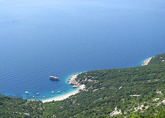 Image showing Island bay and boats