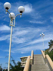 Image showing Beautiful stairs leading downwards