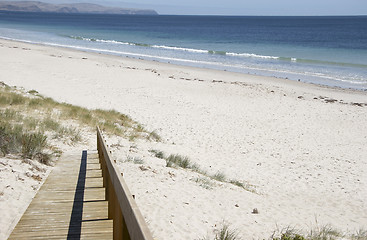 Image showing Ramp to the Beach