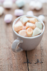 Image showing Hot chocolate and marshmallows