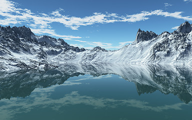 Image showing Cold Mountain Sea