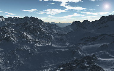 Image showing Mountains in Winter