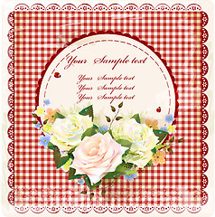 Image showing vintage design with roses