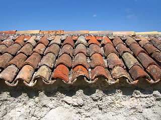 Image showing Ancient roof tiles