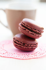 Image showing Two macaroons