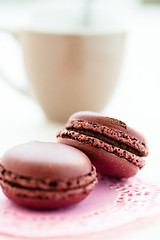 Image showing Two macaroons