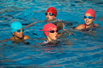 Image showing Young swimmers