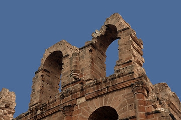 Image showing The amphitheater in El-Jem, Tunisia