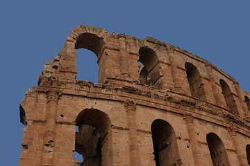 Image showing The amphitheater in El-Jem, Tunisia