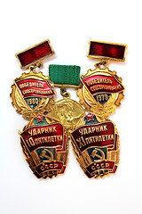 Image showing The Soviet medals for valorous work