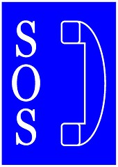 Image showing SOS Phone Sign