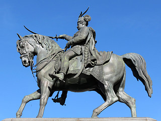 Image showing Statue of  Josip Jelacic in Zagreb Croatia