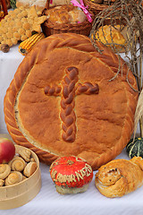 Image showing Delicious homemade Christmas bread