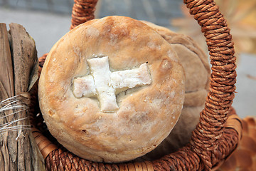 Image showing Delicious homemade Christmas bread