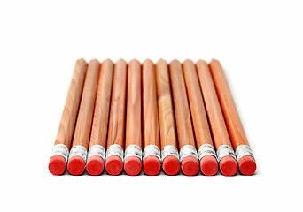 Image showing Wooden crayons