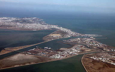 Image showing Tunis industrial zone, aerial view