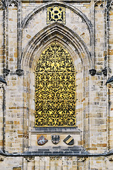 Image showing St. Vitus Cathedral Window