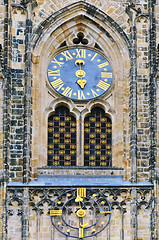 Image showing St. Vitus Cathedral Clock