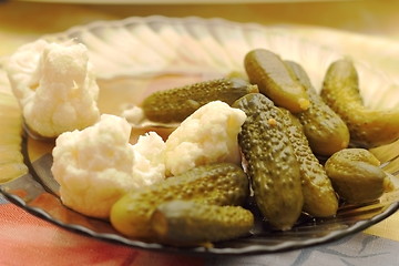 Image showing marinated pickles cucumbers