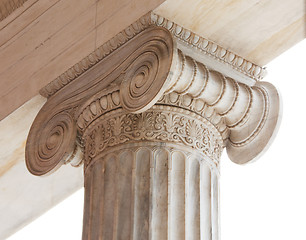 Image showing Capital of Greek neoclassical ionic column