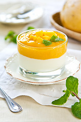 Image showing Mango  yogurt