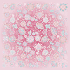 Image showing floral background pink