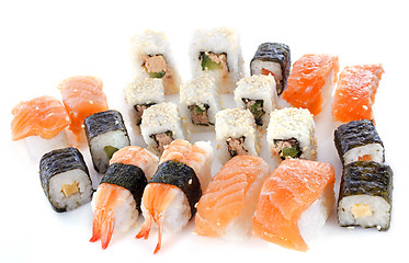 Image showing assortment sushi