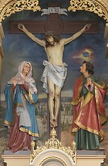 Image showing Crucifixion, Blessed Virgin Mary and Saint John under the cross