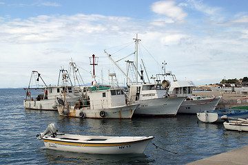 Image showing Fishing boats