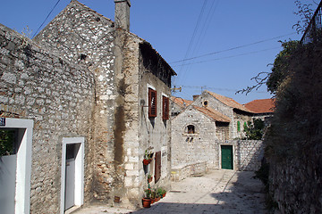 Image showing Narrow and old street in Sibenik, Croatia