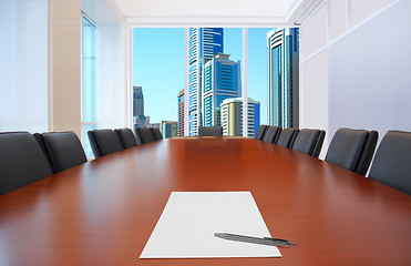 Image showing empty meeting room