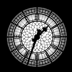 Image showing Big Ben silhouette