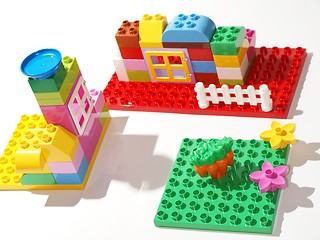 Image showing Colorful plastic toys