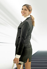 Image showing businesswoman in the airport