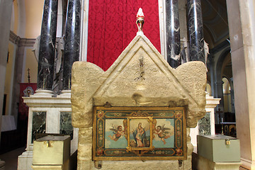 Image showing The sarcophagus containing the relics of Saint Euphemia in Rovinj, Croatia