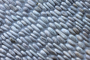 Image showing Pebbles Stone Wall