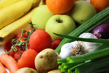 Image showing Fruits and vegetables