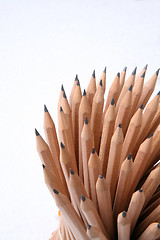 Image showing Bunch of pencils isolated on white