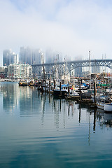 Image showing Vancouver in fog