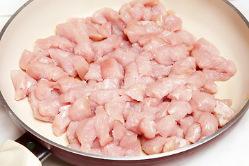 Image showing chopped chicken fillet