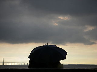 Image showing Umbrella Couple